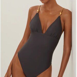 Nancy Claire One-Piece Swimsuit ViX Paula Hermanny (L) (Gray) (NWT)
